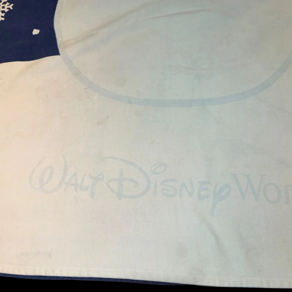 Walt Disney World Disneyland Resort Mickey Mouse Snowman ThrowBlanket 48x54 READ